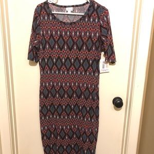 NWT Multicolored LuLaRoe Julia - Large
